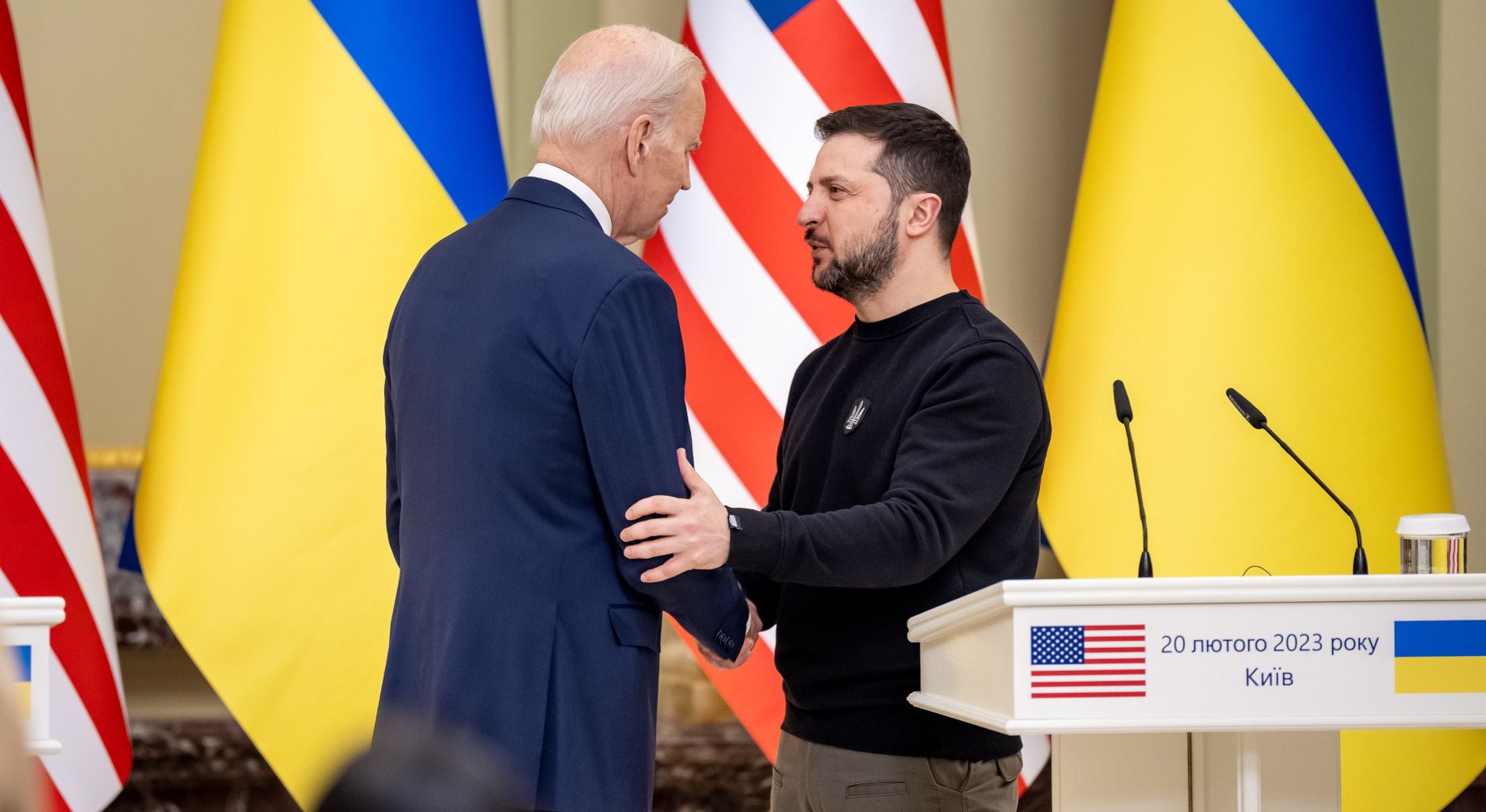 US-Präsident Biden und der ukrainische Präsident Selensky