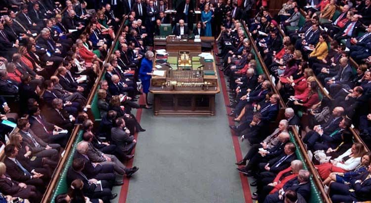 Theresa May in the House of Commons