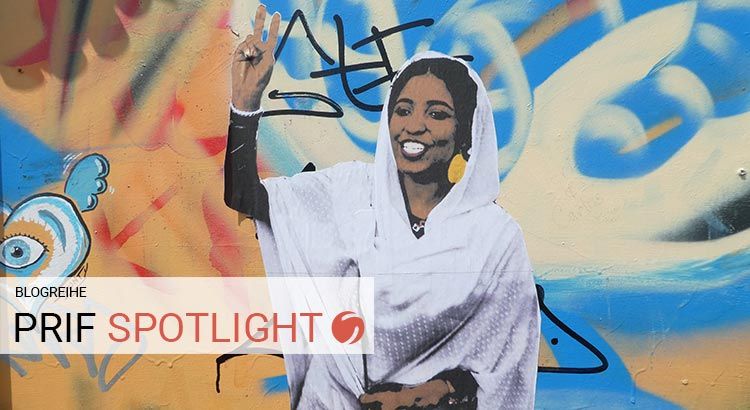 Street-Art-Foto der sudanesischen Studentin und Demonstrantin Alaa Salah