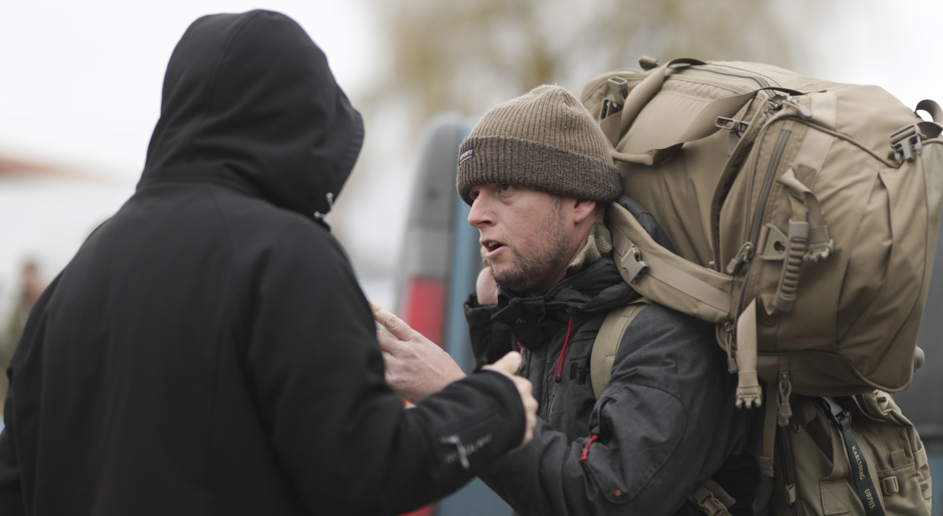 Foreign Fighters cross the border to fight for Ukraine as Russia‘s attacks on Ukraine continue, in Przemysl, Poland