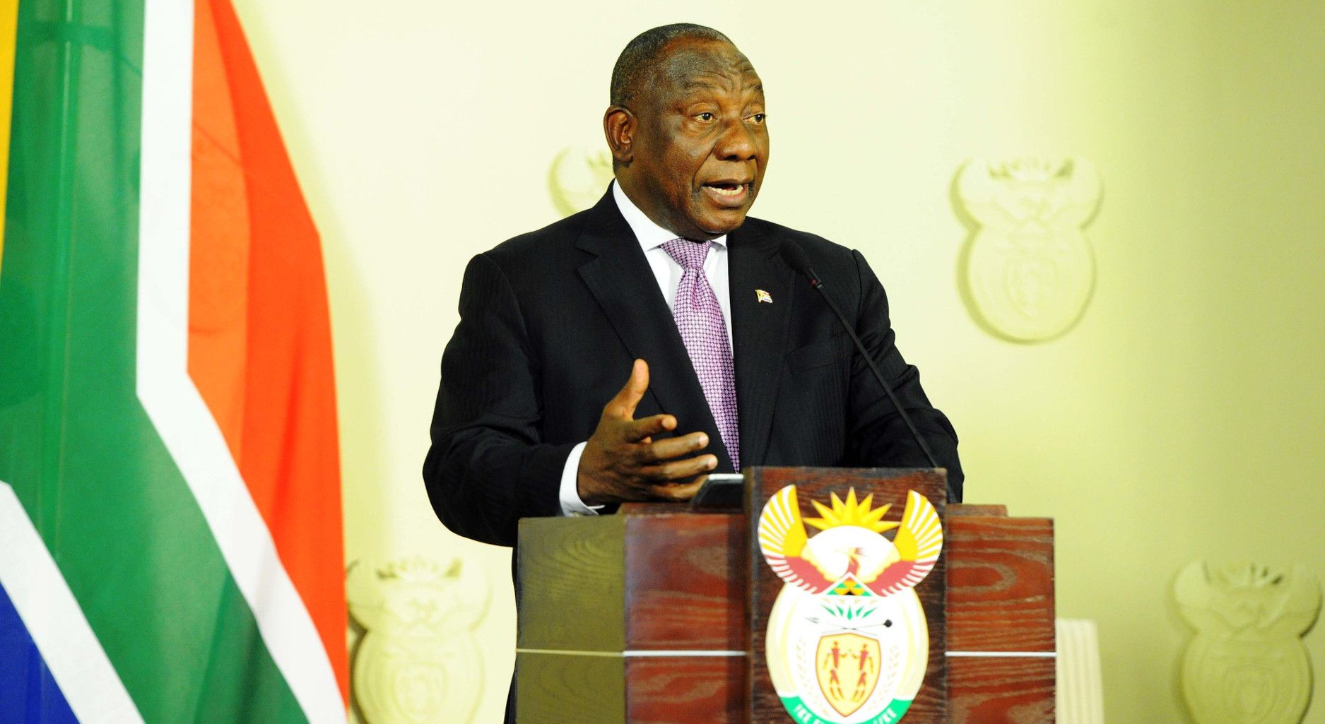 South African President Cyril Ramaphosa