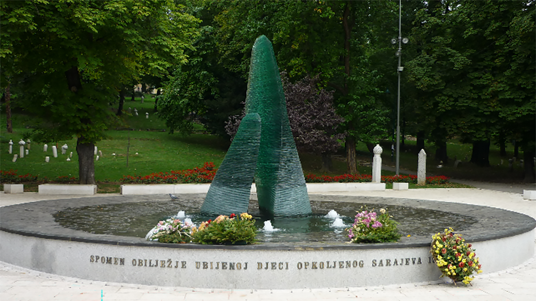 Denkmal für die ermordeten Kinder des belagerten Sarajevo 1992–1995.