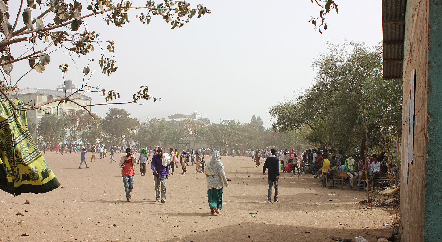 Internally displaced people in Shire, Tigray, April 2021