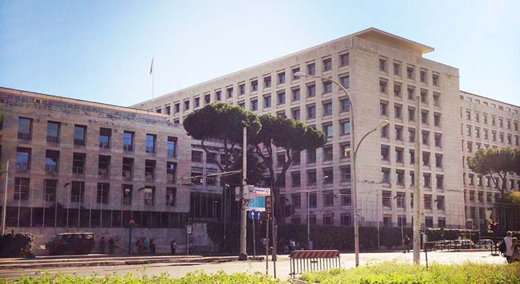 Der Hauptsitz der FAO in Rom