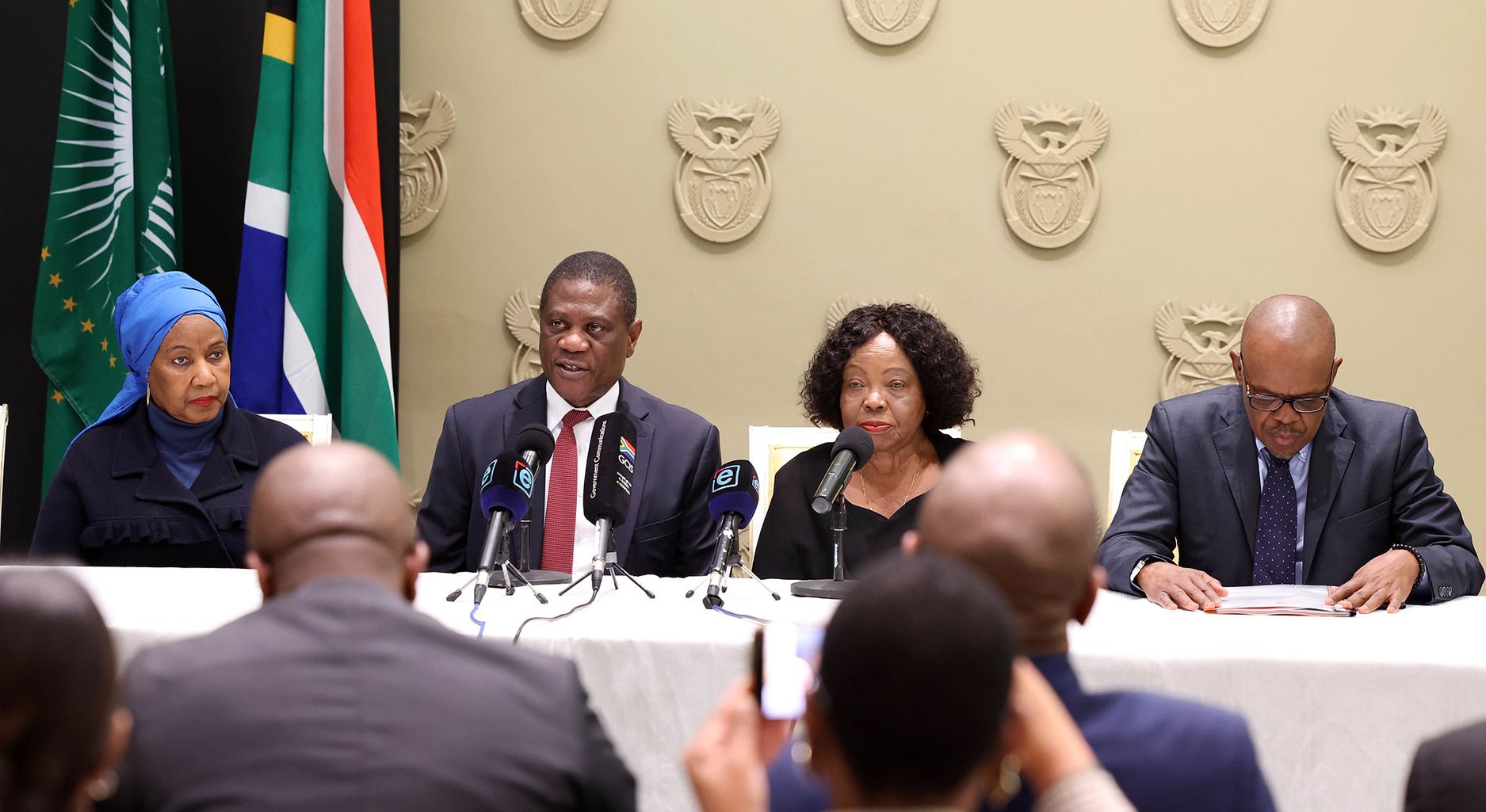 South African Deputy President meets with two members of the African Union Panel of the Wise