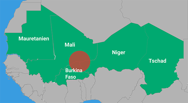 The Liptako-Gourma region in Mail, Burkina Faso and Niger ...