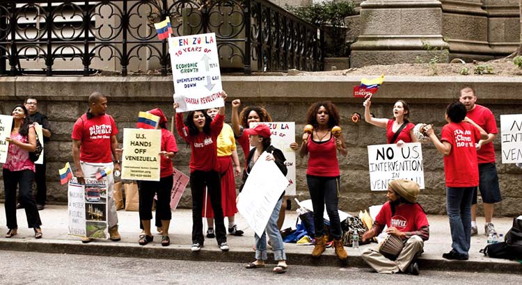 Demonstrierende in New York City