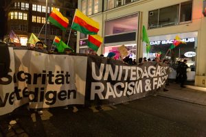 Demonstration in Hamburg.