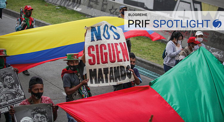 "They kill us on and on" - more than 8000 indigenous people from the Cauca region protest against the escalating violence in Bogotá on 19.10.2020 | Photo: Picture Alliance/AA