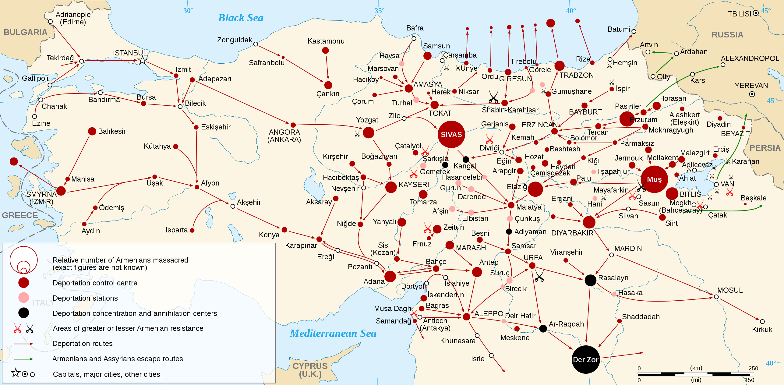 At The Age Of The Pandemic The Global Memory Of The Holocaust And   Map Of The Armenian Genocide In 1915 Graphic Semhur Wikimedia Commons CC BY SA 3.0. 