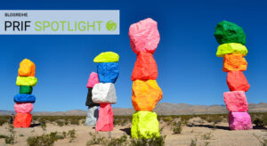 Seven Magic Mountains near Las Vegas, USA