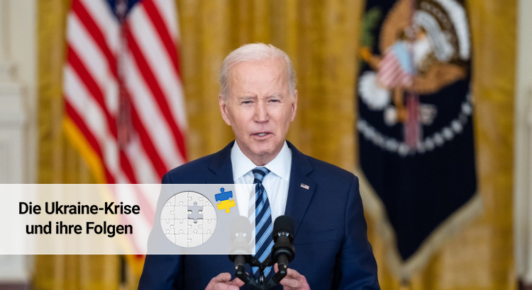 US-Präsident Joe Biden äußert sich zu Russlands unprovoziertem Angriff auf die Ukraine