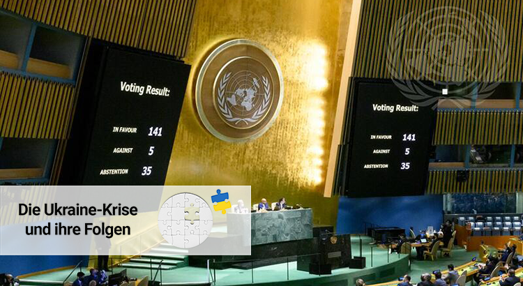 Die Resolution der UN-Generalversammlung fordert ein Ende der russischen Offensive in der Ukraine