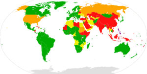 Map of ICC member states