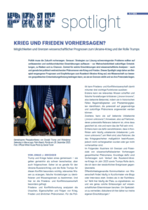 Erste Seite des PRIF Spotlight.