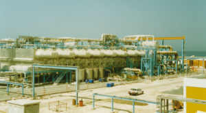 Multi Stage Flash Desalination Plant at Jebel Ali G Station (Dubai), supplied by Weir Westgarth Ltd, 1994
