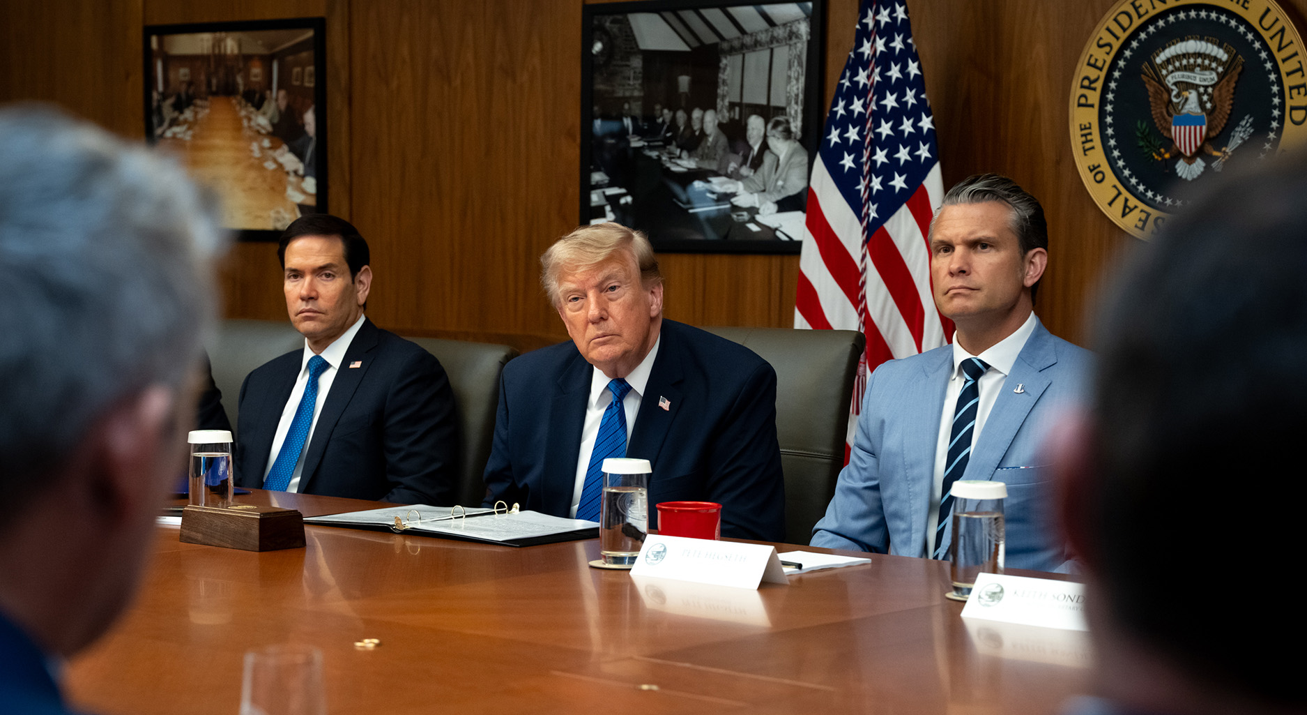 President Donald J. Trump meets with his cabinet at Camp David, Maryland on Friday, July 31, 2026. (Official White House Photo by Emily J. Higgins.)